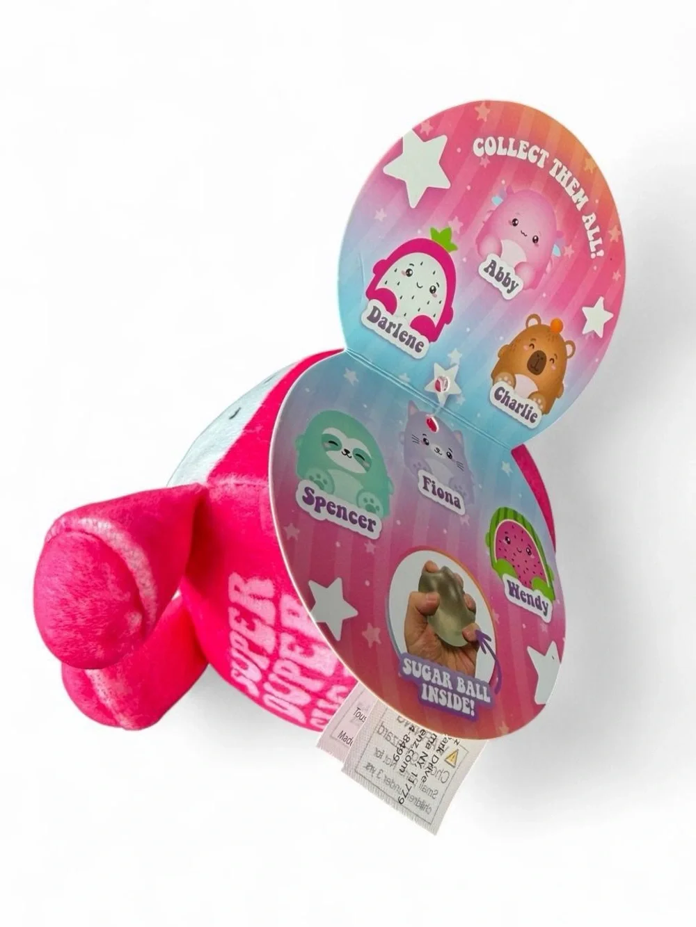 Top Trenz Super Duper Sugar Squishers- Plush Dragon Fruit Squishy Toy